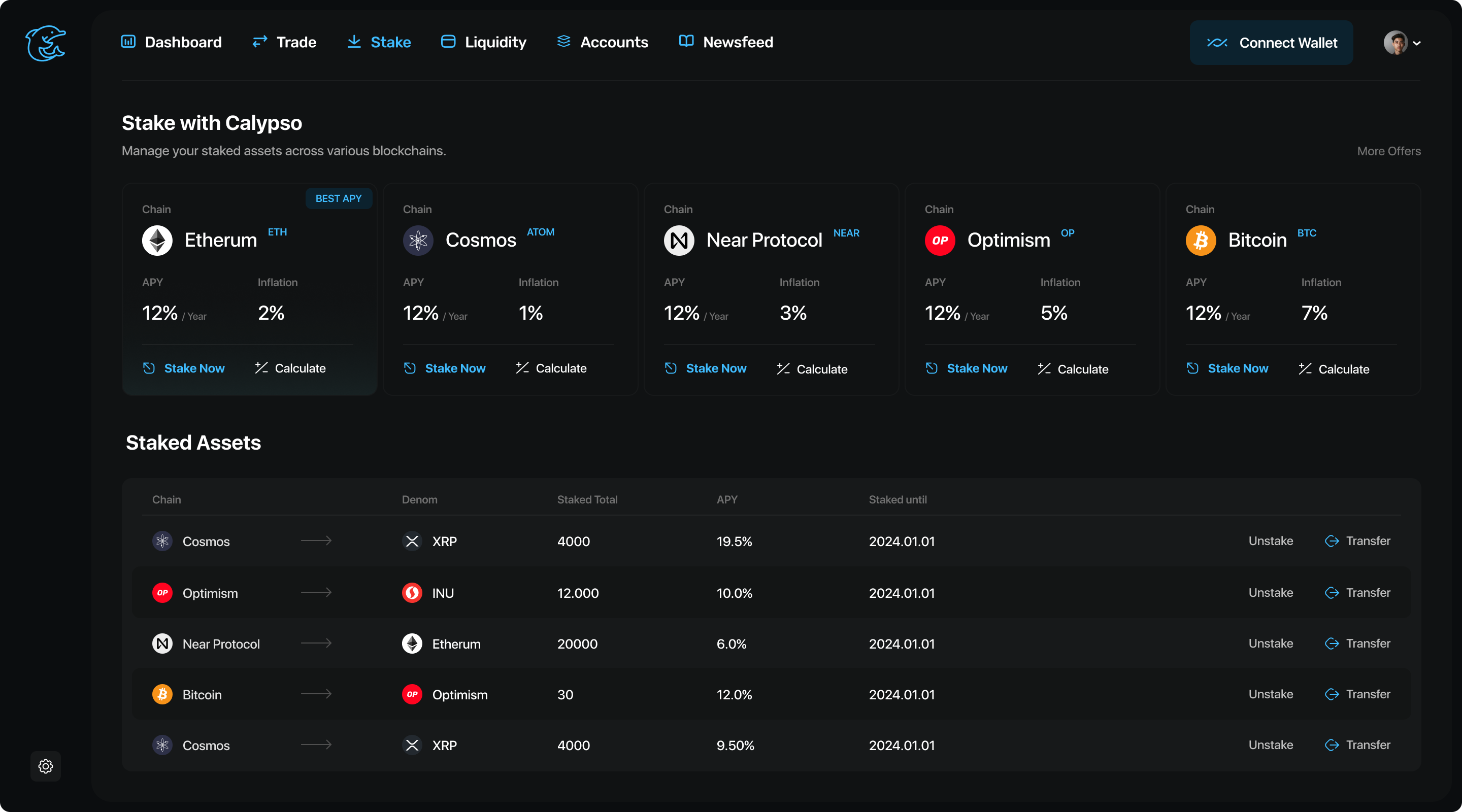 Claypso Stake Assets