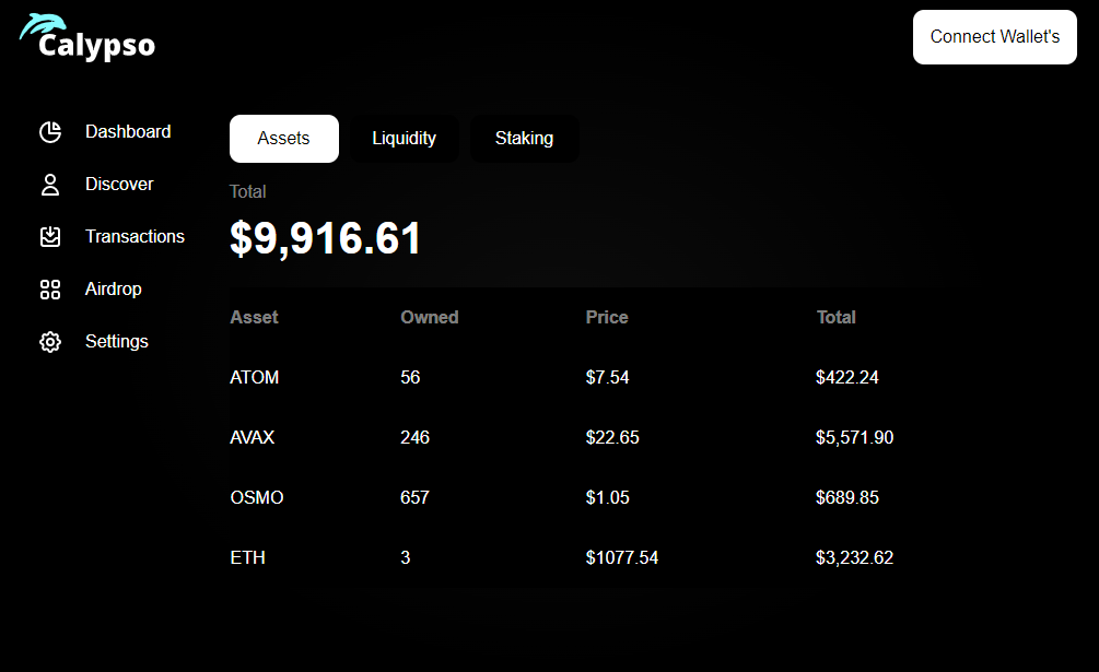 Calypso UX under development